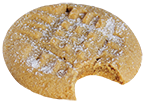Peanut butter cookie bite icon